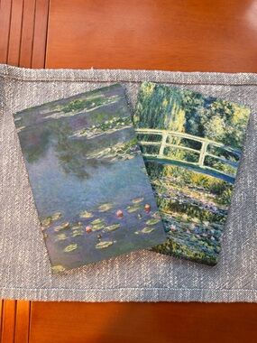 Claude Monet Impressionist Waterlilies and the bridge notebooks